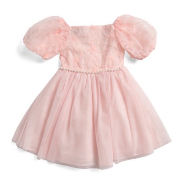 Badgley Mischka Pink Kids Dress